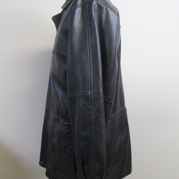 Vintage Claiborne Aviation Grunge Mens Motorcycle Parka Bomber Flight Jacket M - Picture 6 of 12